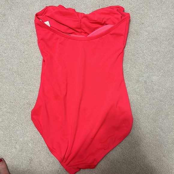Kate Spade NWT Bow Coral one piece swimsuit Medium - Picture 2 of 3